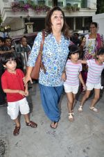 Farah Khan snapped with her kids in Mumbai on 30th May 2014
